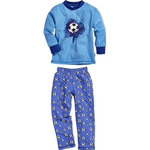 Playshoes Schlafanzug Single-Jersey voetbalpyjamaset voor jongens, blauw (origineel 900), 86, Blauw