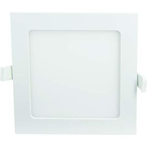 Xanlite DOP850CCW extra platte led-plafondlamp, inbouwlamp, vierkant, smal, warm, DOP850CCW, 12 W, warmwit