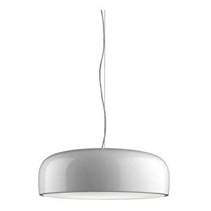 Flos Smithfield F1371009 hanglamp, aluminium, 70 W, kabellengte: 270 cm, hoogte: 60 x 21,5 cm, wit