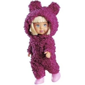 Evi Love Cute Teddy pop in schattige teddybeer, onesie, 12 cm, vanaf 3 jaar