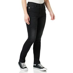 G-STAR RAW Noxer High Straight Jeans voor dames, Grijs (gedragen in zwarte onyx C910-C942)