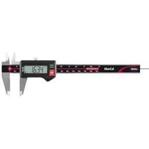 Mahr 4103012 MarCal 16 ER digitale schuifmaat zonder wrijvingswiel, bereik 0 tot 150 mm, rechthoekige dieptestang