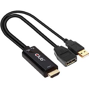 Club3D ACC-1331 - HDMI naar DisplayPort 1.2 4K60Hz M/F actieve adapter