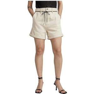 G-STAR RAW Lintell Dames Shorts Wmn, Ecru