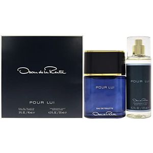 Oscar Pour Lui by Oscar De La Renta for Men - 2 Pc Gift Set 3oz EDT Spray, 4.2oz Fragrance Mist