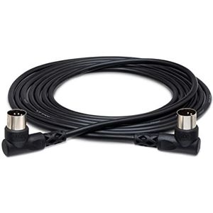 Hosa MID-310RR MIDI-kabel, rechte hoek 5-polige DIN naar Same, 10 ft