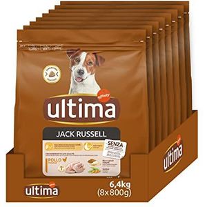 Jack Russell Ultimate hondenvoer met kip: 8 x 800 g pak - totaal 6,4 kg