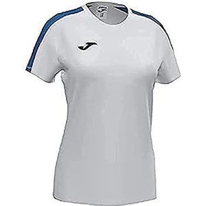 Joma Academy T-shirt met korte mouwen voor meisjes, jongens, 901141.207, wit-koningsblauw, XXXXS-XXXS