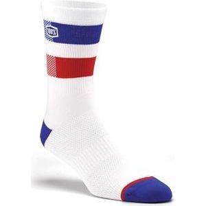 100% CASUAL FLOW Performance MTB-sokken White Socks