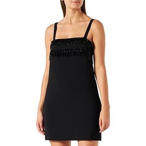 Pinko Anica Abito Crepe Stretch cocktailjurk dames, Z99_Noir Limousine