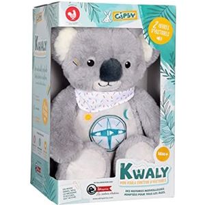 Gipsy Toys - Interactieve pluche - Kwaly koala verhalenverteller - 2 uur lang prachtige verhalen voor kinderen van 2 tot 8 jaar, Grijs