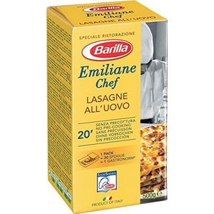 Barilla Emiliane Chef All' Uovo Lasagne, 6 x 500 g, 6 stuks