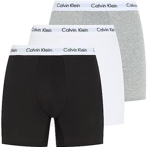 Calvin Klein Boxershorts voor heren, 3 stuks, zwart/wit/grijs gemêleerd, XL