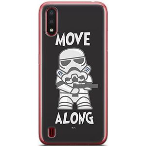 ERT GROUP Originele & gelicentieerde Star Wars beschermhoes voor Samsung A01 in wit met Stormtrooper 002 motief - perfect aangepast aan de vorm van de mobiele telefoon