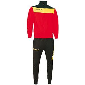 Givova TR024 trainingspak champ rood/geel, S, Rood/Geel