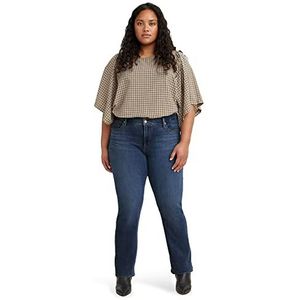 Levi's Plus Size 314 Shaping Straight Jeans voor dames (1 stuk), Lapis Dark Horse