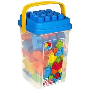 ColorBaby - Onderdelen voor kinderen, 50 maxi-blokken, stapelkubussen baby, speelgoedstenen, megablokken, bouwstenen voor kinderen (49280)