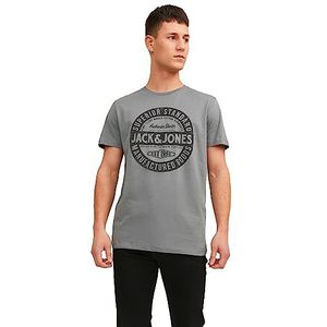 Jack & Jones Jjejeans Tee Ss O-hals Noos 23/24 T-shirt voor heren (1 stuk), Grijs (Sedona Sage)