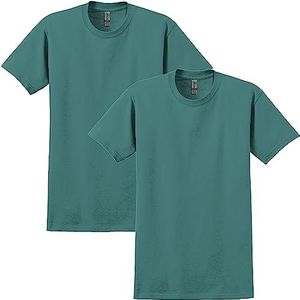 Gildan G2000 T-shirt voor heren, ultra katoen, verpakking van 2 stuks, Jade Dome (2 stuks)