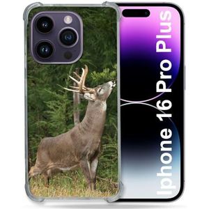 Cokitec Coque Renforcée pour Apple Iphone 16 Pro Plus Chasse Cerf