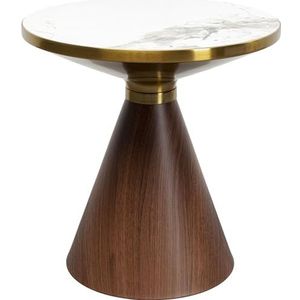 Kare Design - Cono - Bijzettafel - Bruin - Keramiek - 50 cm Diameter