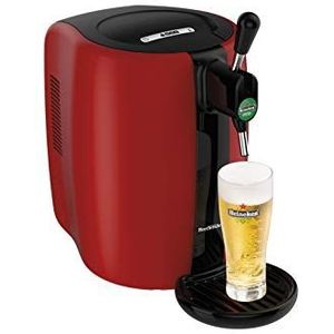 Seb Beertender Biertrekker Biermachine, Fut Druk, 5 l, temperatuurweergave, rood, 70 W, VB310510
