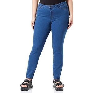 VERO MODA CURVE Vmrudy Slim Blue Jegging Cur Noos damesjeans, medium blauw, 48W / 32L, Medium blauwe denim