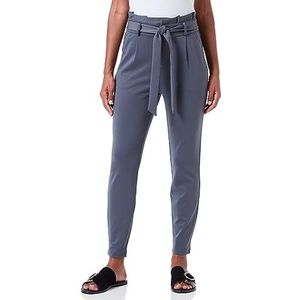 Vero Moda Femme Vmluccaeva Hr Paperbag Pant Ga Noos Pantalons, Bleu gris,M / 32L