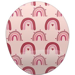 Bonamaison, Ergonomische muismat met polssteun, digitale print, anti-speen-onderkant, anti-slip onderkant voor kantoor en thuis, 20 x 23 cm