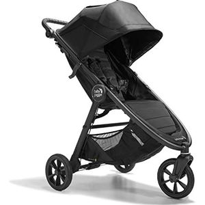 Baby Jogger City GT2 Lichte combi-kinderwagen | 4-wielophanging voor elk terrein | kleine kinderwagen snel met één hand inklapbaar | Opulent Black (zwart)