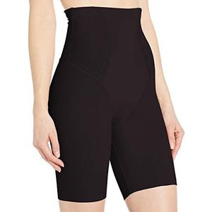 Maidenform Firm Foundations-Hi-Waist Thigh Slimmer Slanke Panty voor dames, zwart, L, Zwart