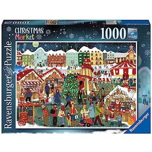 Ravensburger - Puzzel 1000 stukjes - De kerstmarkt - Volwassenen en kinderen vanaf 14 jaar - Hoogwaardige puzzel - 17546