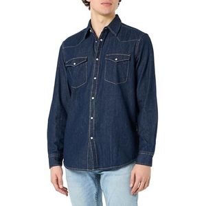 United Colors of Benetton Chemise Homme, Bleu denim 901, L