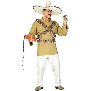 WIDMANN WDM44662 kostuum voor volwassenen Mexicaanse, bruin, M