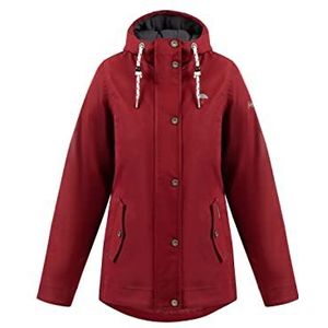 Schmuddelwedda Dames winterjas donkerrood, M 34323150, donkerrood