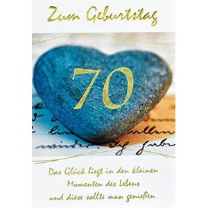 bsb Verjaardagskaart voor de 70e verjaardag - stenen hart