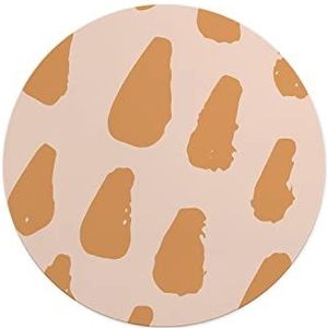 Questo Casa, Ronde muismat met antislip onderkant voor kantoor en thuis, diameter 22 cm