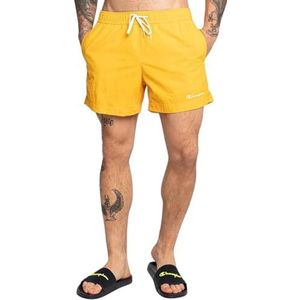 Champion Legacy Beachshorts AC Small Logo kostuum voor heren, geel, M, Geel.