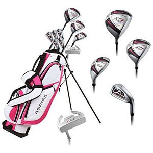 Set van roze golfclubs voor rechtshandigen voor kleine dames