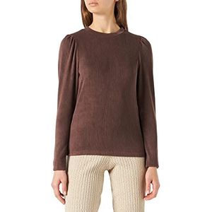 Only Onlinox L/S Puff Top Jrs Maillot Manches Longues Femme, Chocolate Martini, S