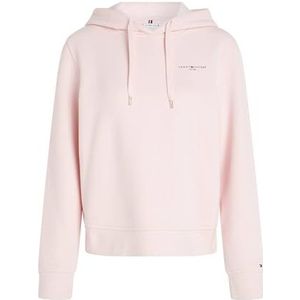 Tommy Hilfiger 1985 Rlx Mini Corp Ww0ww40274 Logo Hoodie Dames, Fancy Roze