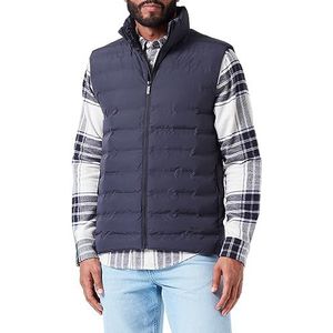 SELETED HOMME Slhbarry Noos gewatteerd vest voor heren, Sky Captain