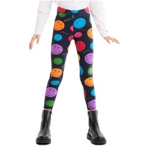 Desigual Angel Smiley Leggings Meisjes, zwart.