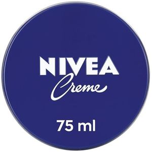 NIVEA Universele verzorgende crème, klassieke vochtinbrengende crème voor alle huidtypes, rijke verzorging met huidgerelateerde euceriet (75 ml)