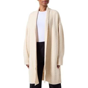 VERO MODA Vmheidi Ls Shawlnk Ga Boo Cardigan voor dames, open cardigan, Berken/detail: mix