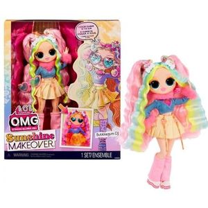 LOL Surprise OMG Sunshine Makeover modepop - BUBBLEGUM DJ - met kleurverandering, vele verrassingen en fantastische accessoires - ideaal voor kinderen vanaf 4 jaar