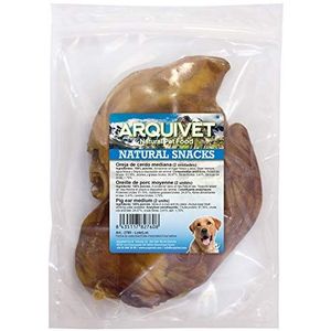 Arquivet Medium varkensoor - Natuurlijke snacks voor honden - (zak van 2 stuks)