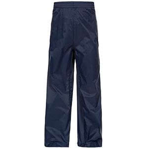 Trespass Qikpac regenbroek met 3 openingen, maat 9/10, marineblauw