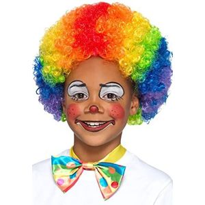 Smiffy's 48837 clownpruik, uniseks, meerkleurig, Eén maat