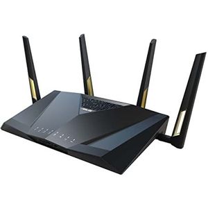 ASUS RT-AX88U Pro AX6000 Gaming Router, Dual Band, WiFi 6, compatibel met PS5, Dos Puertos 2.5G, AiProtection Pro, Instant Guard Deelbare Secure VPN, QoS aanpasbaar, poortomleiding